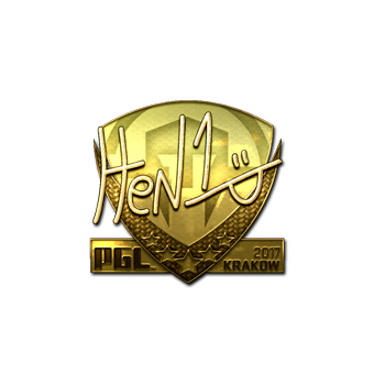 Sticker | HEN1 (Gold) | Krakow 2017 CS2 skin