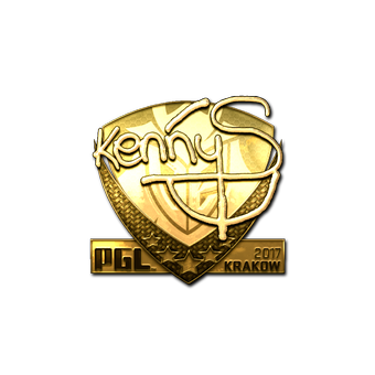 Sticker | kennyS (Gold) | Krakow 2017 CS2 skin