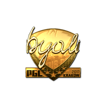 Sticker | byali (Gold) | Krakow 2017 CS2 skin