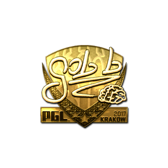 Sticker | gob b (Gold) | Krakow 2017 CS2 skin