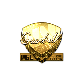 Sticker | GuardiaN (Gold) | Krakow 2017 CS2 skin