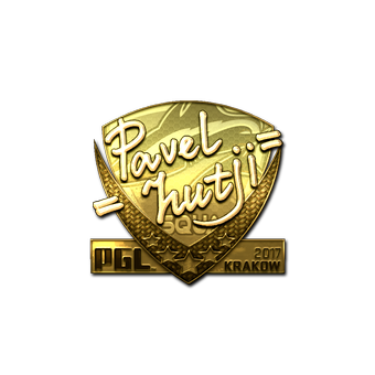 Sticker | hutji (Gold) | Krakow 2017 CS2 skin