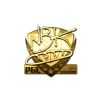 Sticker | NBK- (Gold) | Krakow 2017 CS2 skin