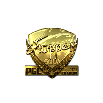 Sticker | chopper (Gold) | Krakow 2017 CS2 skin