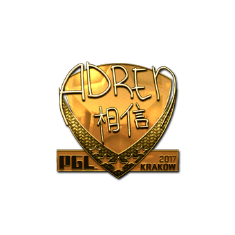 Sticker | AdreN (Gold) | Krakow 2017 CS2 skin