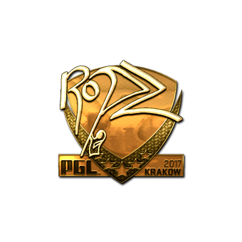 Sticker | ropz (Gold) | Krakow 2017 CS2 skin
