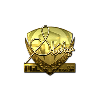Sticker | steel (Gold) | Krakow 2017 CS2 skin