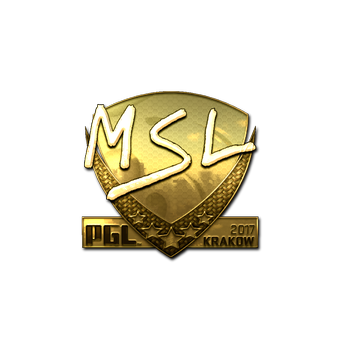 Sticker | MSL (Gold) | Krakow 2017 CS2 skin