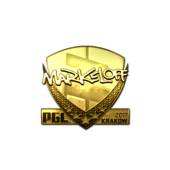 Sticker | markeloff (Gold) | Krakow 2017 CS2 skin