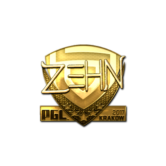 Sticker | zehN (Gold) | Krakow 2017 CS2 skin