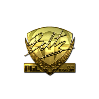 Sticker | boltz (Gold) | Krakow 2017 CS2 skin