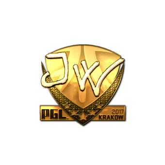Sticker | JW (Gold) | Krakow 2017 CS2 skin