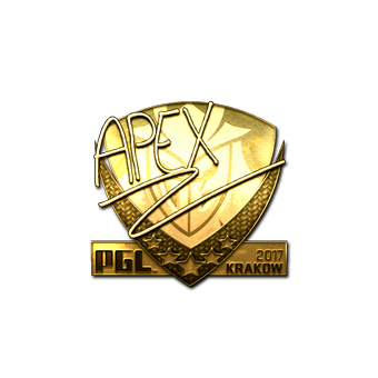 Sticker | apEX (Gold) | Krakow 2017 CS2 skin