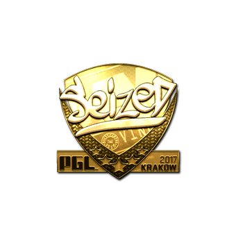 Sticker | seized (Gold) | Krakow 2017 CS2 skin