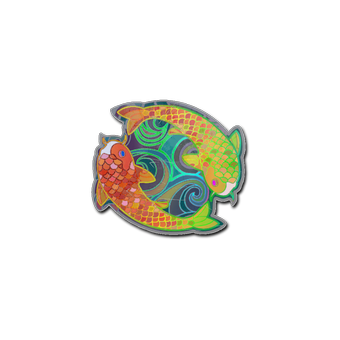 Sticker | Twin Koi (Holo) CS2 skin