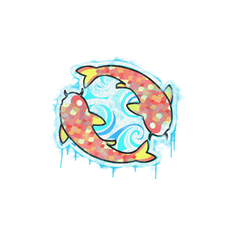 Sealed Graffiti | Twin Koi CS2 skin