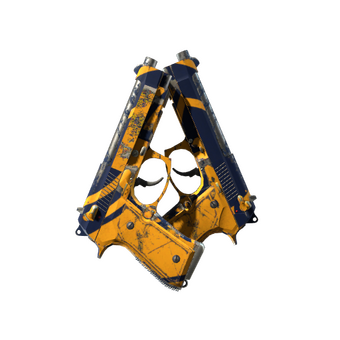 Dual Berettas | Marina (Well-Worn) CS2 skin