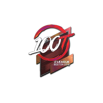 Sticker | 100 Thieves (Holo) | Boston 2018 CS2 skin