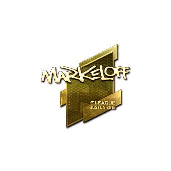 Sticker | markeloff (Gold) | Boston 2018 CS2 skin