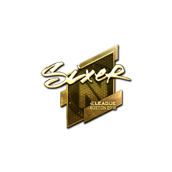Sticker | SIXER (Gold) | Boston 2018 CS2 skin
