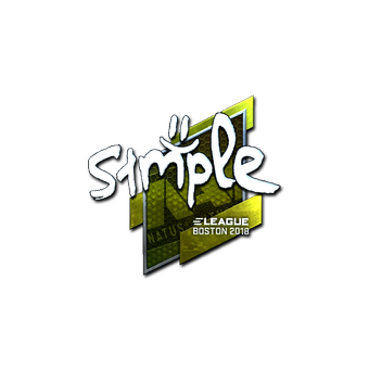 Sticker | s1mple (Foil) | Boston 2018 CS2 skin