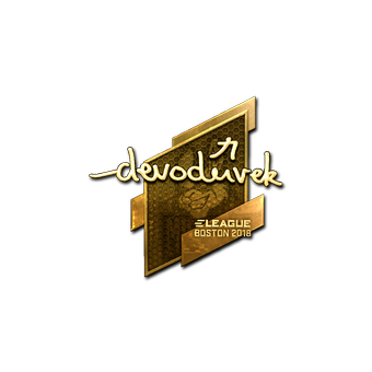 Sticker | devoduvek (Gold) | Boston 2018 CS2 skin