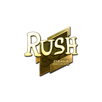 Sticker | RUSH (Gold) | Boston 2018 CS2 skin