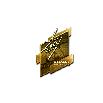 Sticker | Zeus (Gold) | Boston 2018 CS2 skin