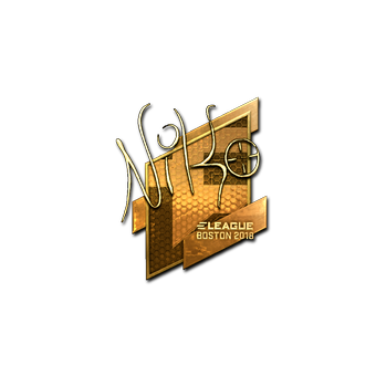 Sticker | NiKo (Gold) | Boston 2018 CS2 skin