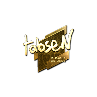 Sticker | tabseN (Gold) | Boston 2018 CS2 skin