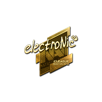 Sticker | electronic (Gold) | Boston 2018 CS2 skin