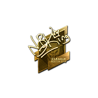 Sticker | NBK- (Gold) | Boston 2018 CS2 skin