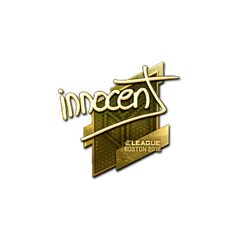 Sticker | innocent (Gold) | Boston 2018 CS2 skin