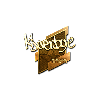 Sticker | Kjaerbye (Gold) | Boston 2018 CS2 skin