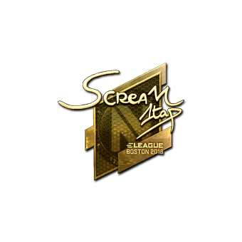 Sticker | ScreaM (Gold) | Boston 2018 CS2 skin