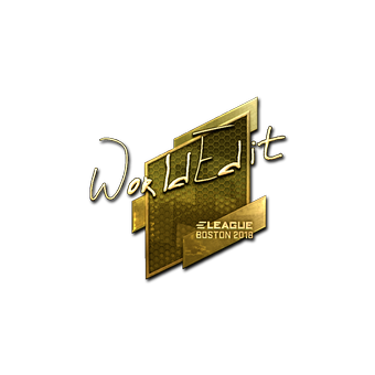 Sticker | WorldEdit (Gold) | Boston 2018 CS2 skin
