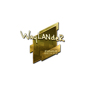 Sticker | wayLander (Gold) | Boston 2018 CS2 skin