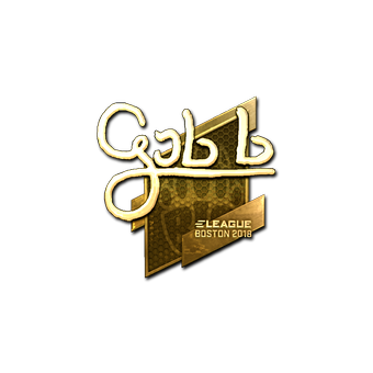 Sticker | gob b (Gold) | Boston 2018 CS2 skin