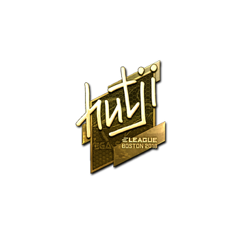 Sticker | hutji (Gold) | Boston 2018 CS2 skin