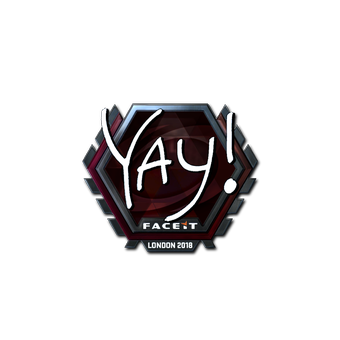 Sticker | yay (Foil) | London 2018 CS2 skin