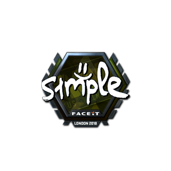 Sticker | s1mple (Foil) | London 2018 CS2 skin