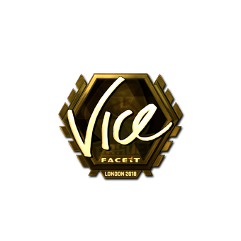 Sticker | vice (Gold) | London 2018 CS2 skin
