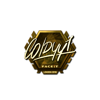 Sticker | COLDYY1 (Gold) | London 2018 CS2 skin
