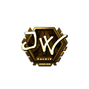 Sticker | JW (Gold) | London 2018 CS2 skin