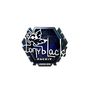Sticker | tonyblack (Foil) | London 2018 CS2 skin