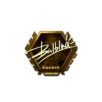 Sticker | balblna (Gold) | London 2018 CS2 skin