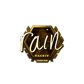 Sticker | rain (Gold) | London 2018 CS2 skin