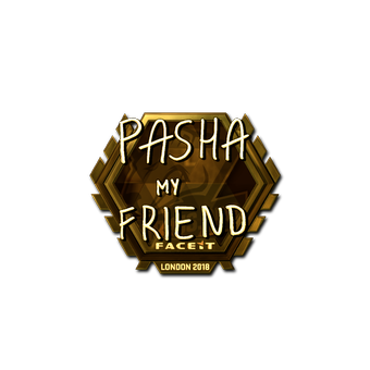 Sticker | pashaBiceps (Gold) | London 2018 CS2 skin