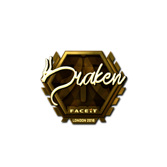 Sticker | draken (Gold) | London 2018 CS2 skin