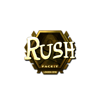 Sticker | RUSH (Gold) | London 2018 CS2 skin